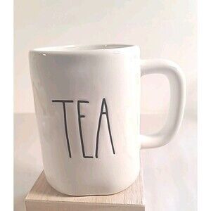 Magenta RAE DUNN Farmhouse Artisan Collection MUG - "TEA"